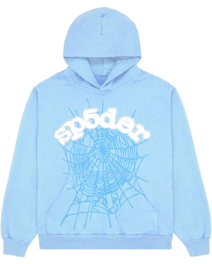 Sp5der Web Hoodie 'Sky Blue'