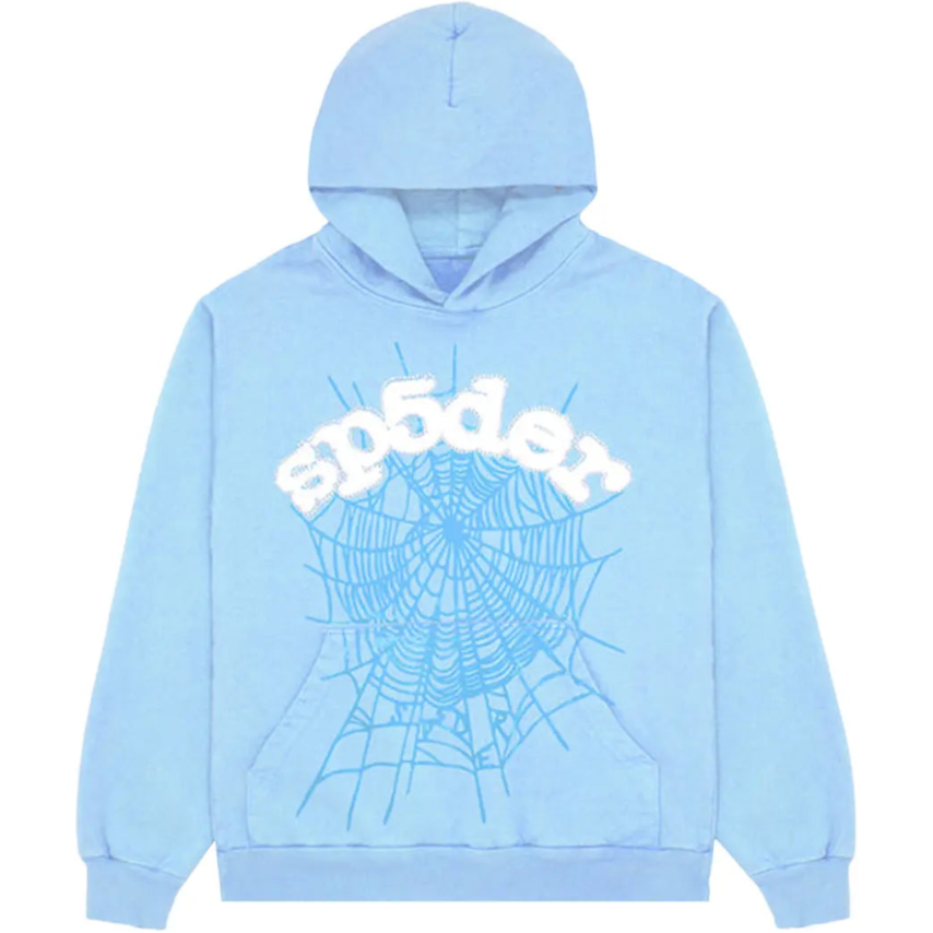 Sp5der Web Hoodie 'Sky Blue'