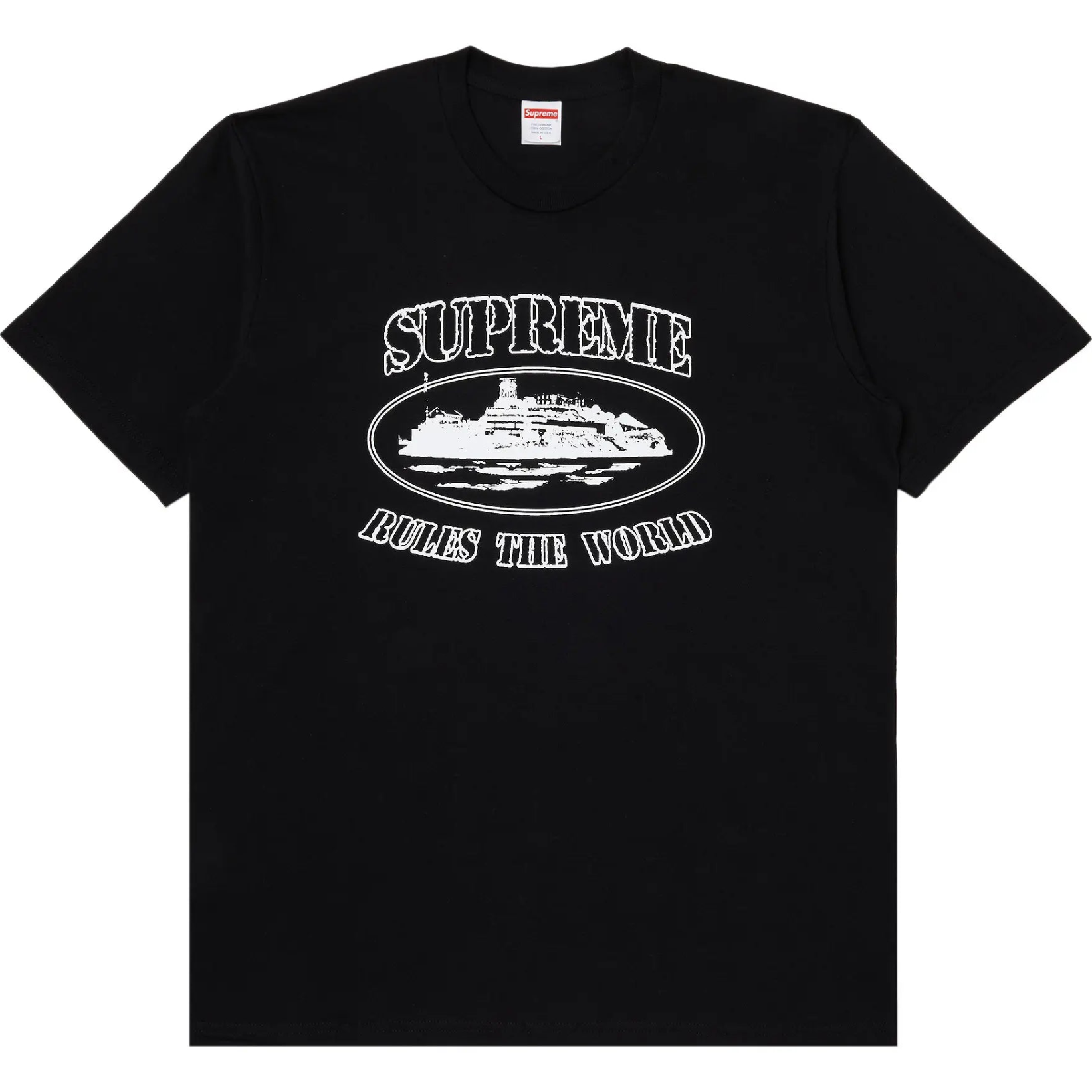 Supreme x Corteiz Rules The World Tee 'Black'