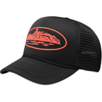 Corteiz Alcatraz Premium Trucker 'Black/Red'