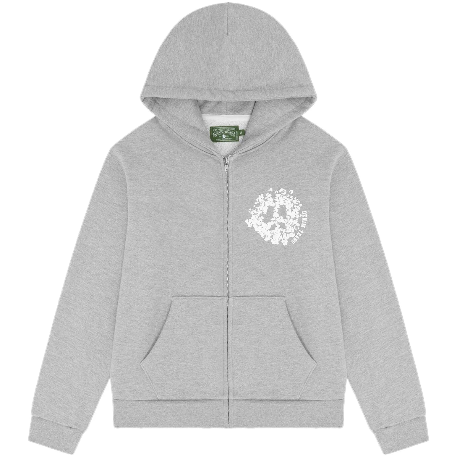 Denim Tears University Zip Hoodie 'Grey'