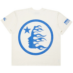 Hellstar Beat Us! T-Shirt 'White/Blue'
