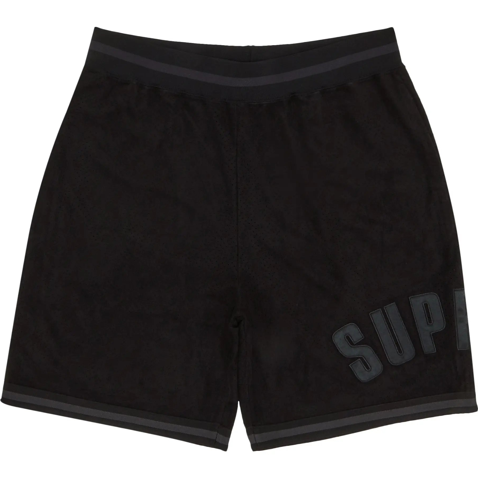Supreme Ultrasuede Mesh Short 'Black'
