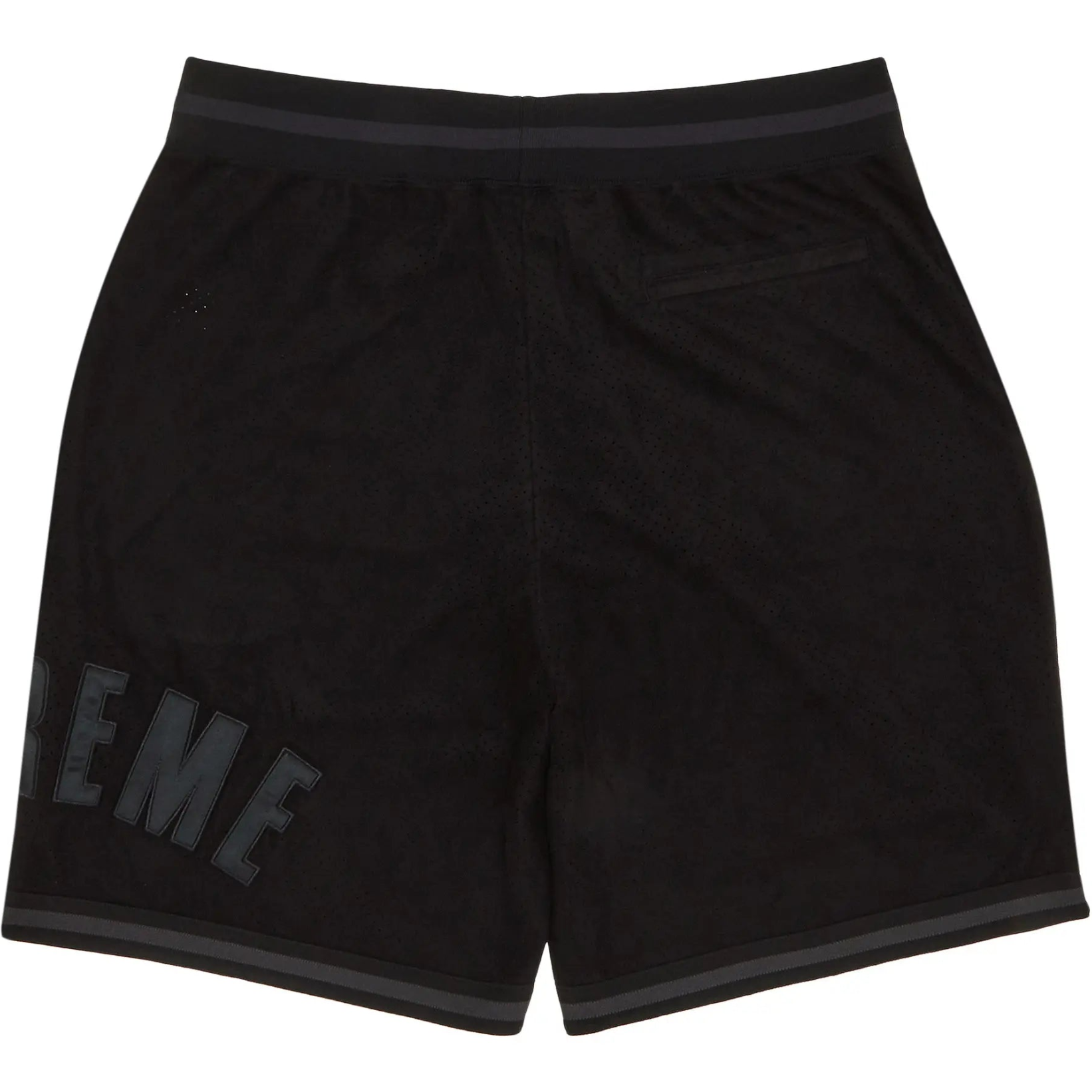 Supreme Ultrasuede Mesh Short 'Black'