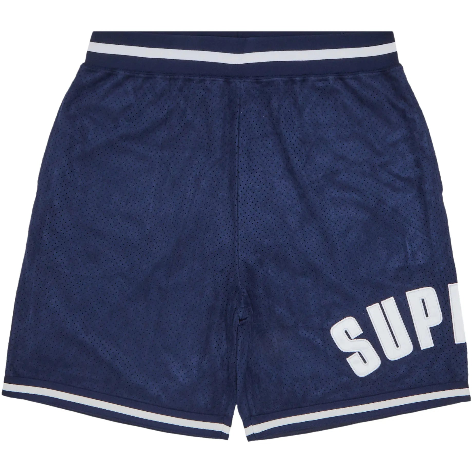 Supreme Ultrasuede Mesh Short 'Navy'