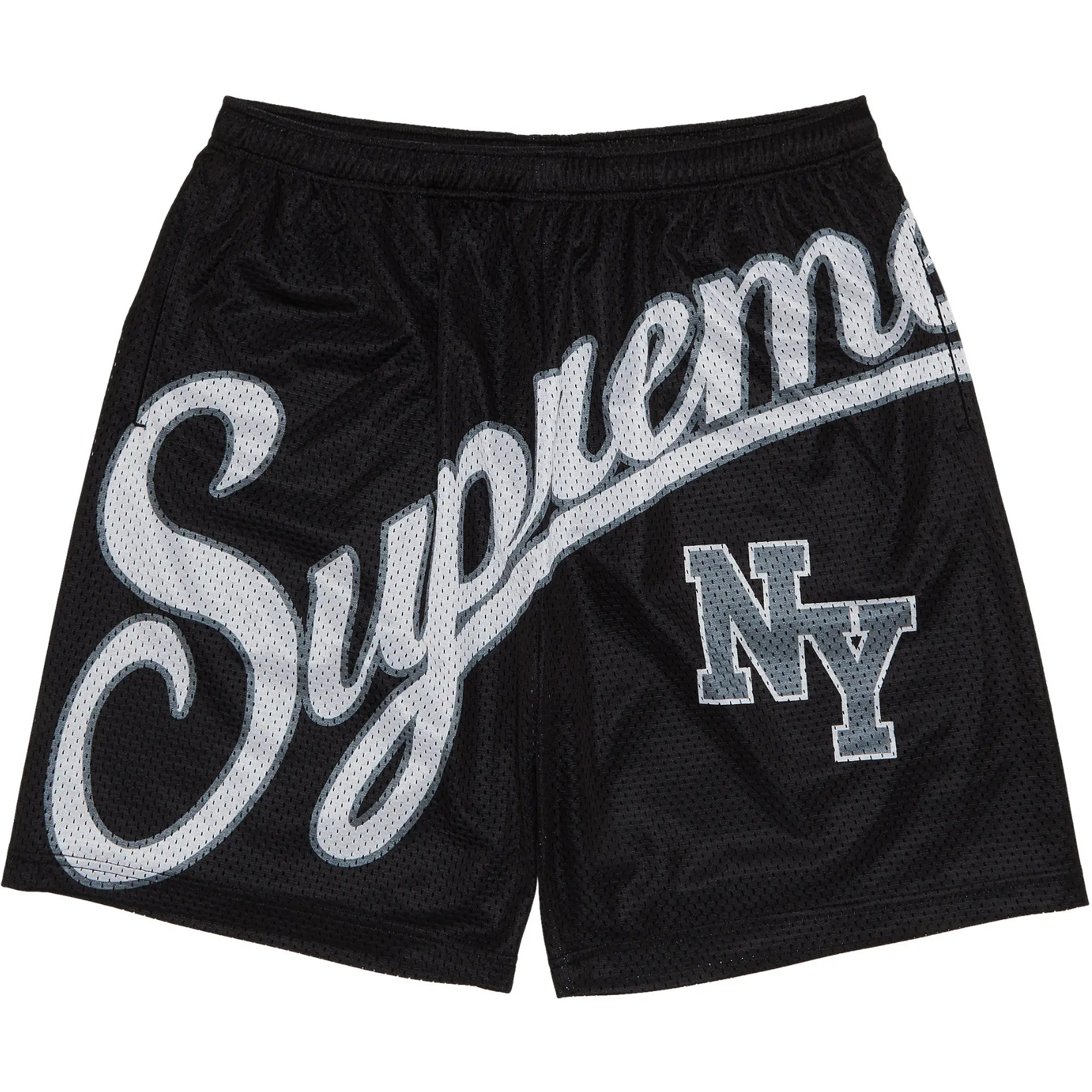 Supreme Big Script Mesh Short 'Black'