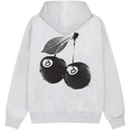 Stussy Cherries Hoodie 'Ash Heather'