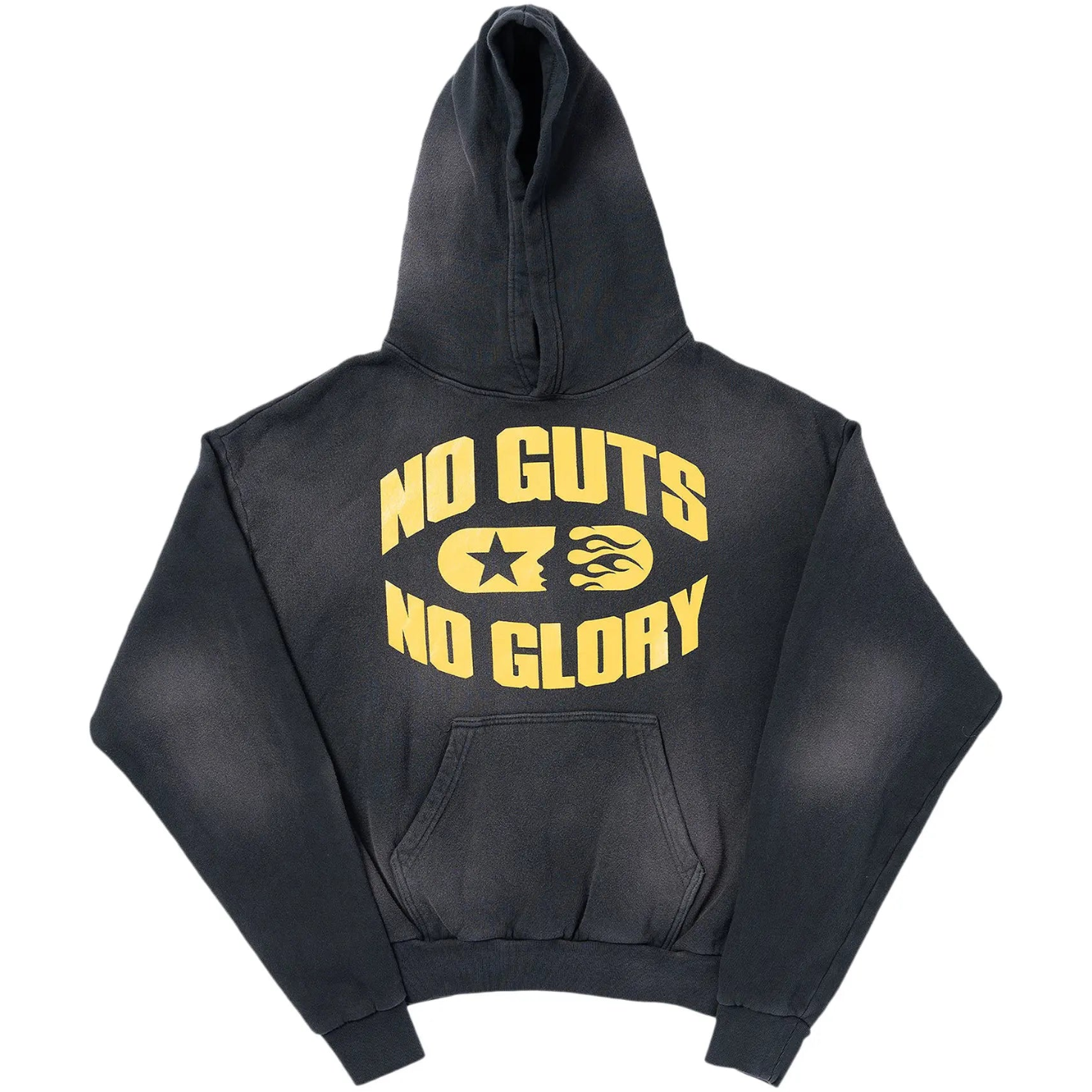 Hellstar No Guts No Glory Hoodie 'Washed Black'