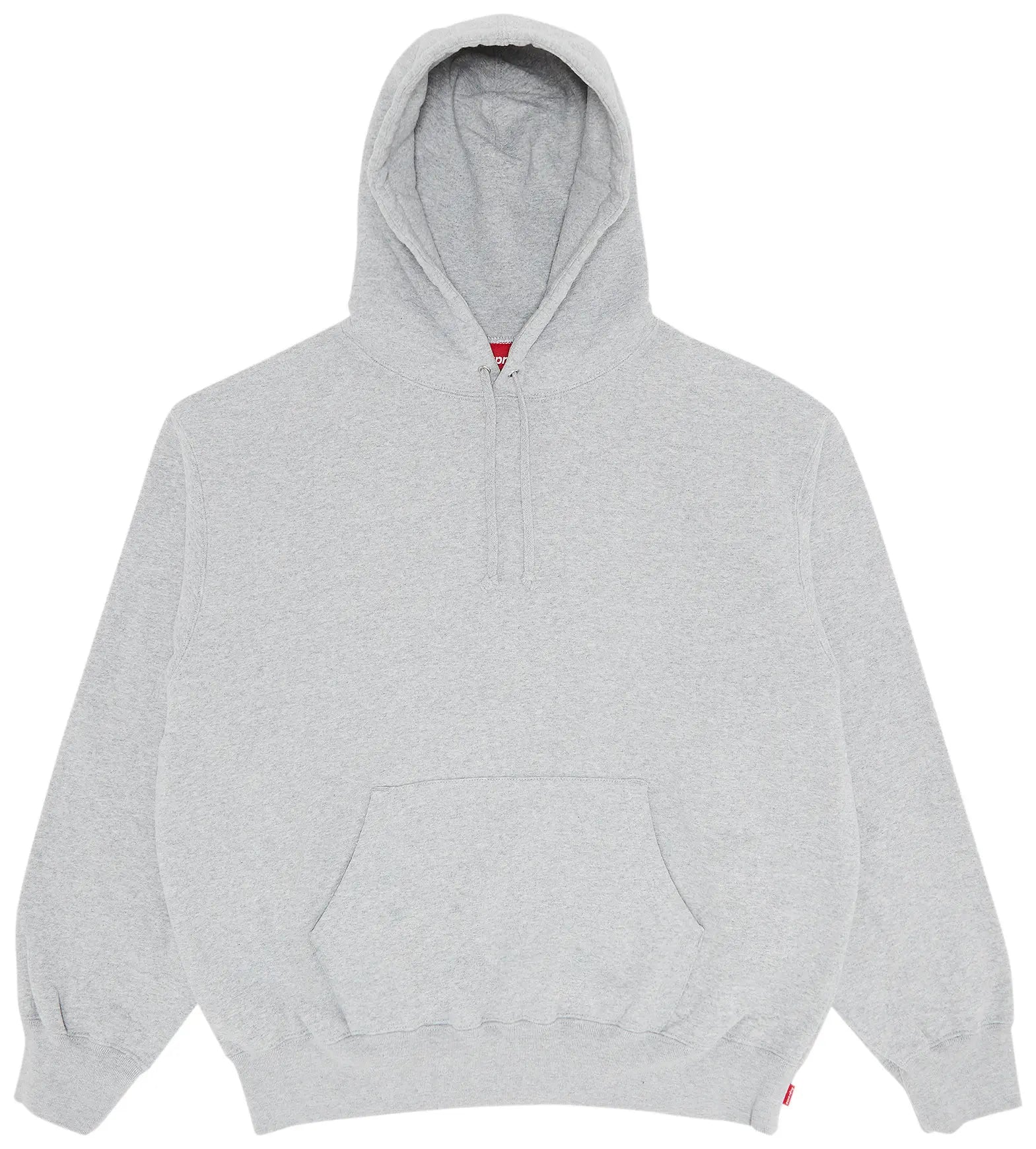 Supreme Satin Appliqué Hooded Sweatshirt 'Heather Grey'