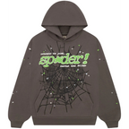 Sp5der Punk V2 Hoodie 'Slate Grey'