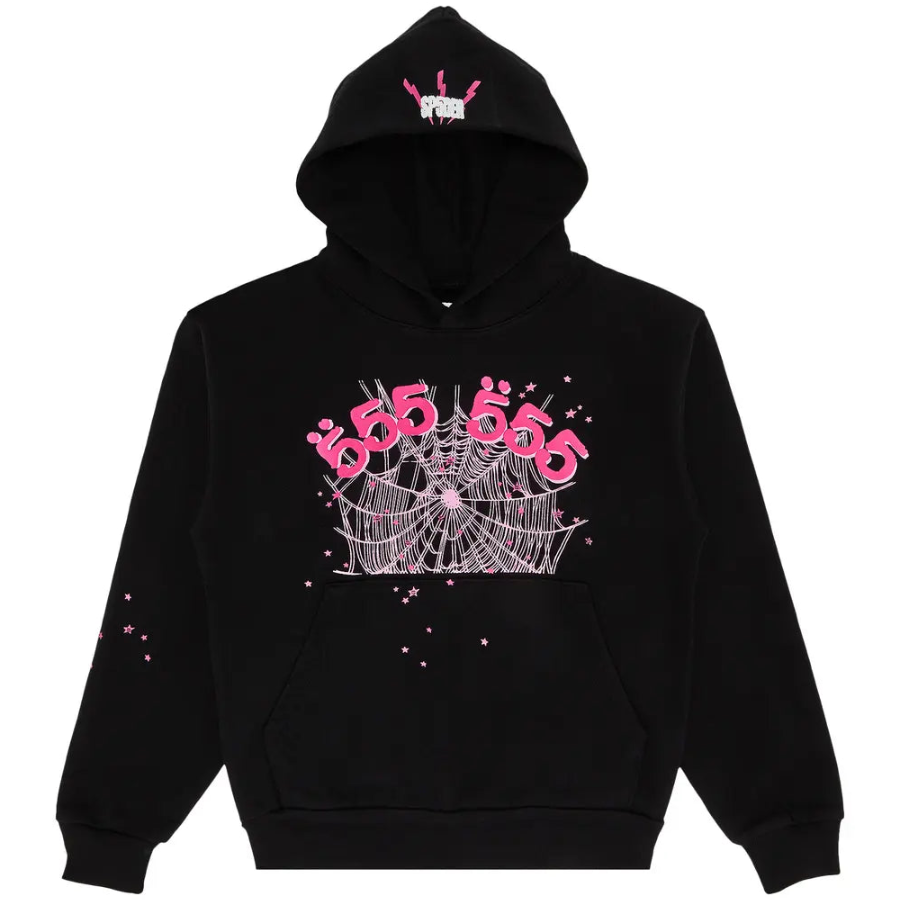 Sp5der Angel Number Hoodie 'Black'