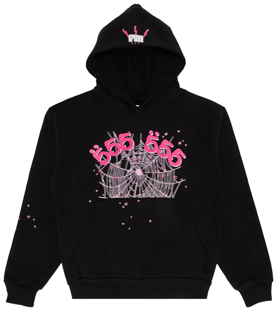 Sp5der Angel Number Hoodie 'Black'