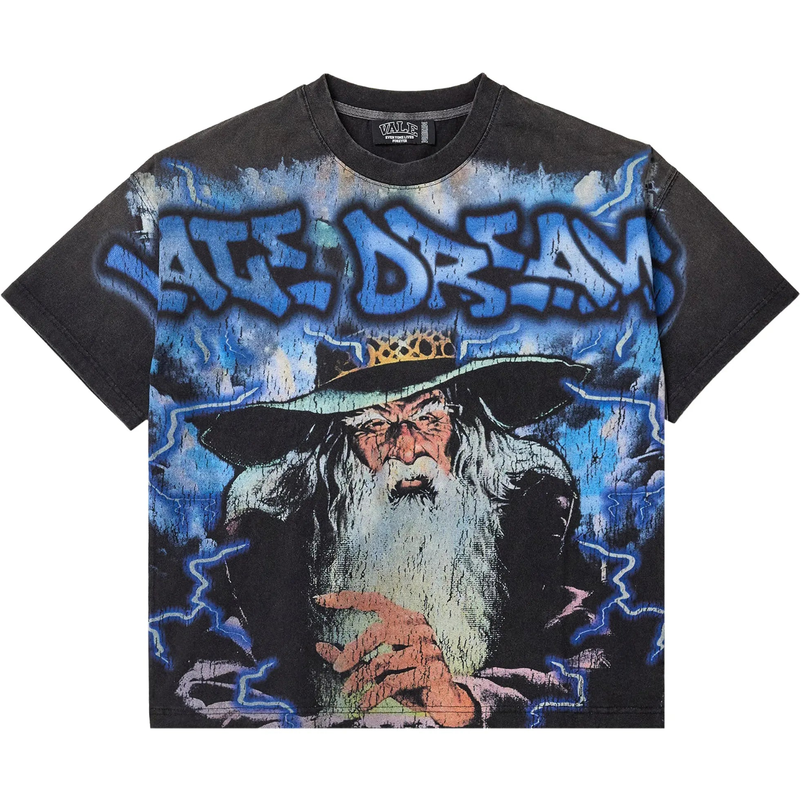 Vale Forever Wizard Big Tee 'Black/Blue'