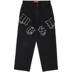 Supreme Jean Old English Canvas Double Knee Painter Pant 'Black'