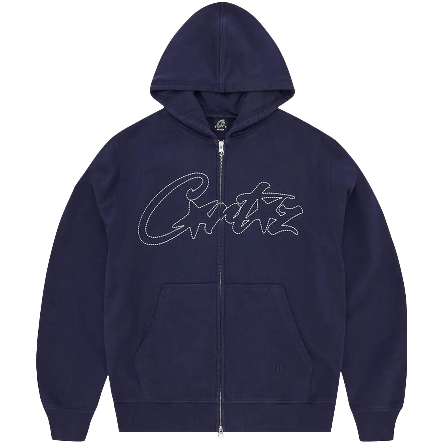 Corteiz Thick Stitch Allstarz Zip Hoodie 'Navy'