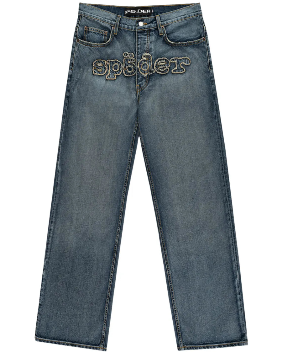 Sp5der Denim Work Pant 'Light Blue Wash'