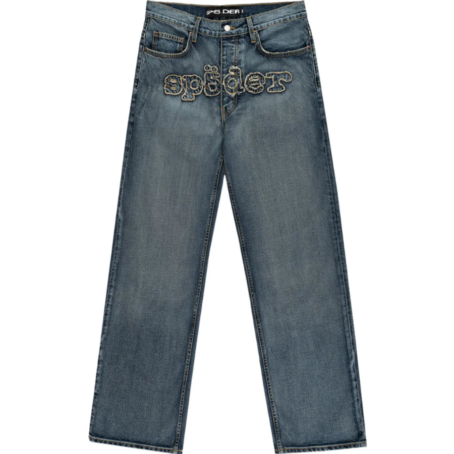 Sp5der Denim Work Pant 'Light Blue Wash'