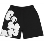 Denim Tears Big Cotton Wreath Sweat Shorts 'Black'