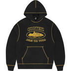 Corteiz Alcatraz Contrast Hoodie 'Black/Yellow'