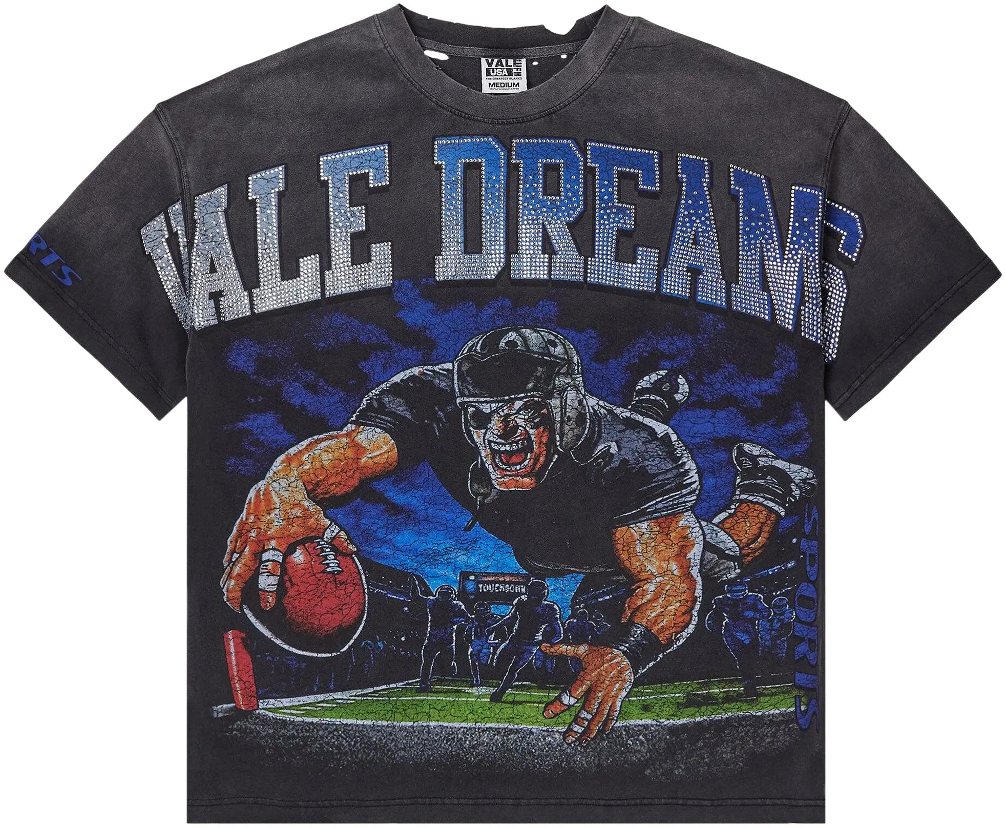 VALE FOREVER GRIDIRON  BLING TEE 'BLACK' POLO NEGRO