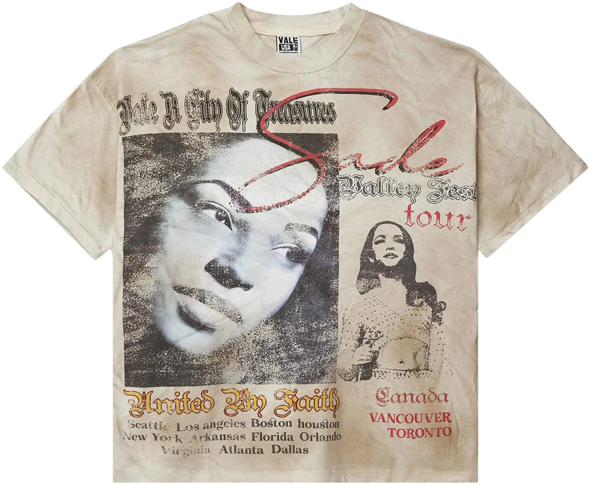 VALE FOREVER VALLEY TOUR  CREME TEE 'CREAM' POLO BLANCO/CREMA