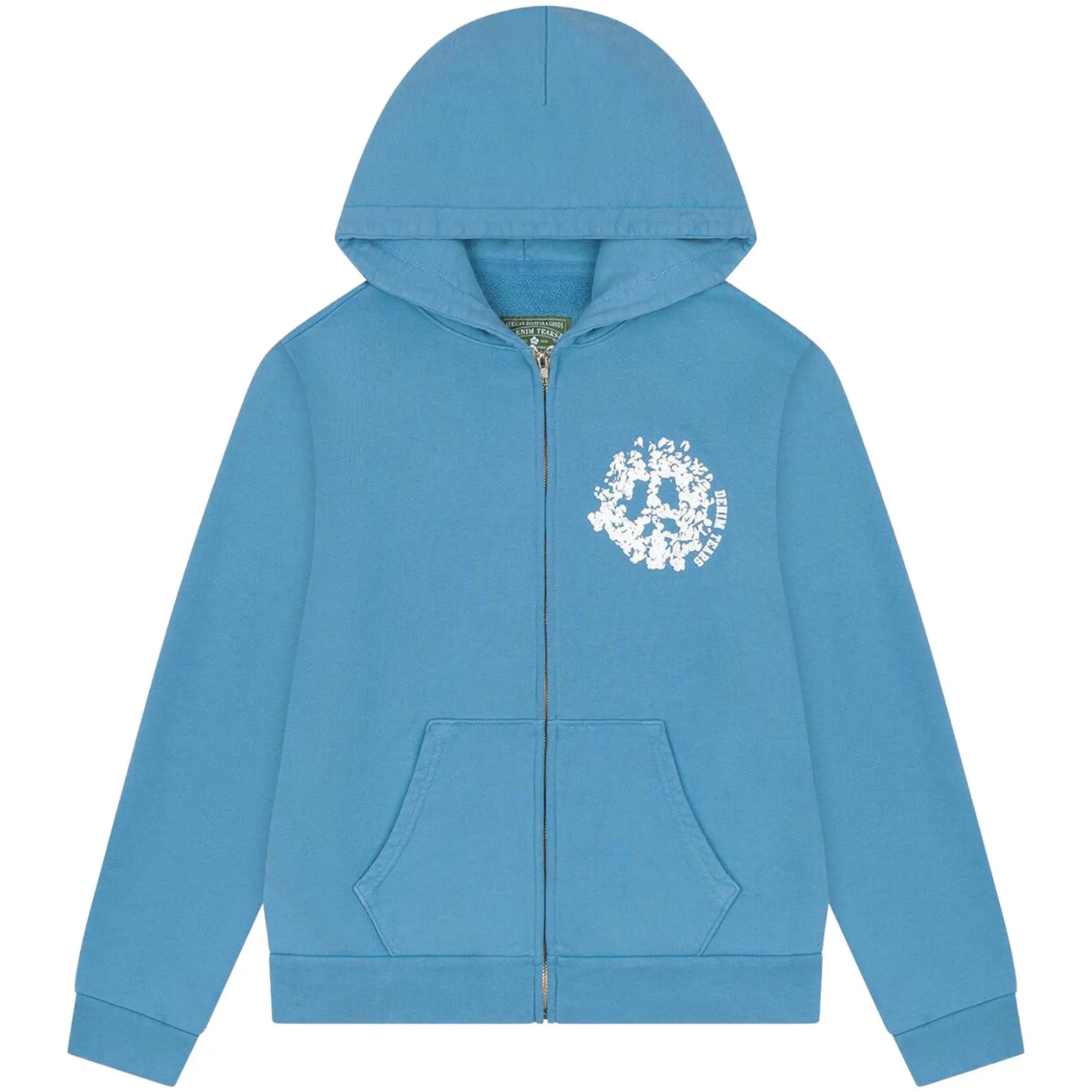Denim Tears Denim University Zip Hoodie 'Light Blue'