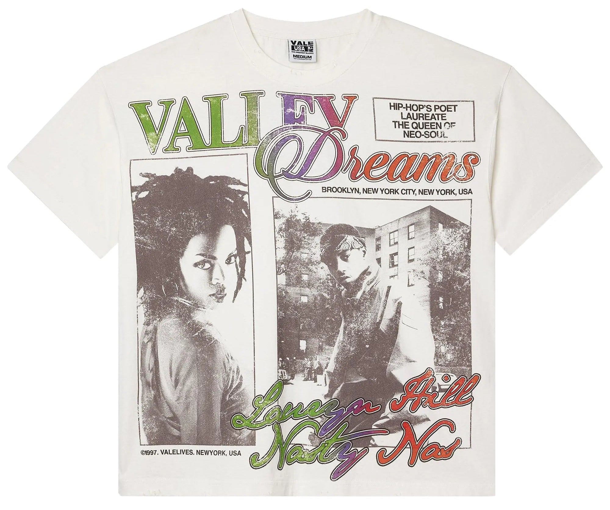 Vale Forever Poetry Tee 'White'