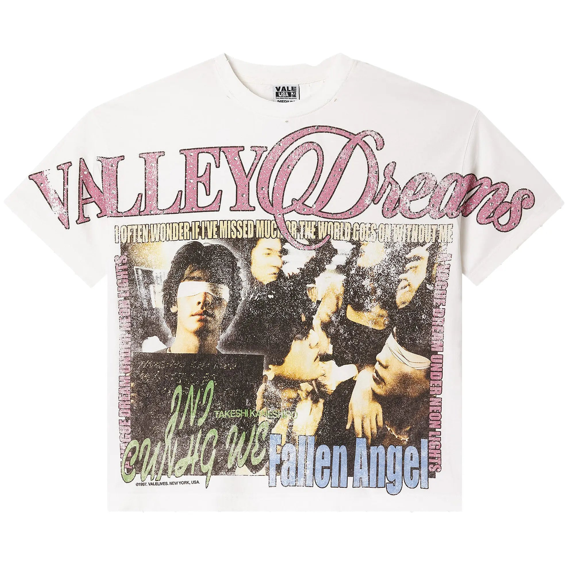 Vale Forever Fallen Bling Tee 'White'