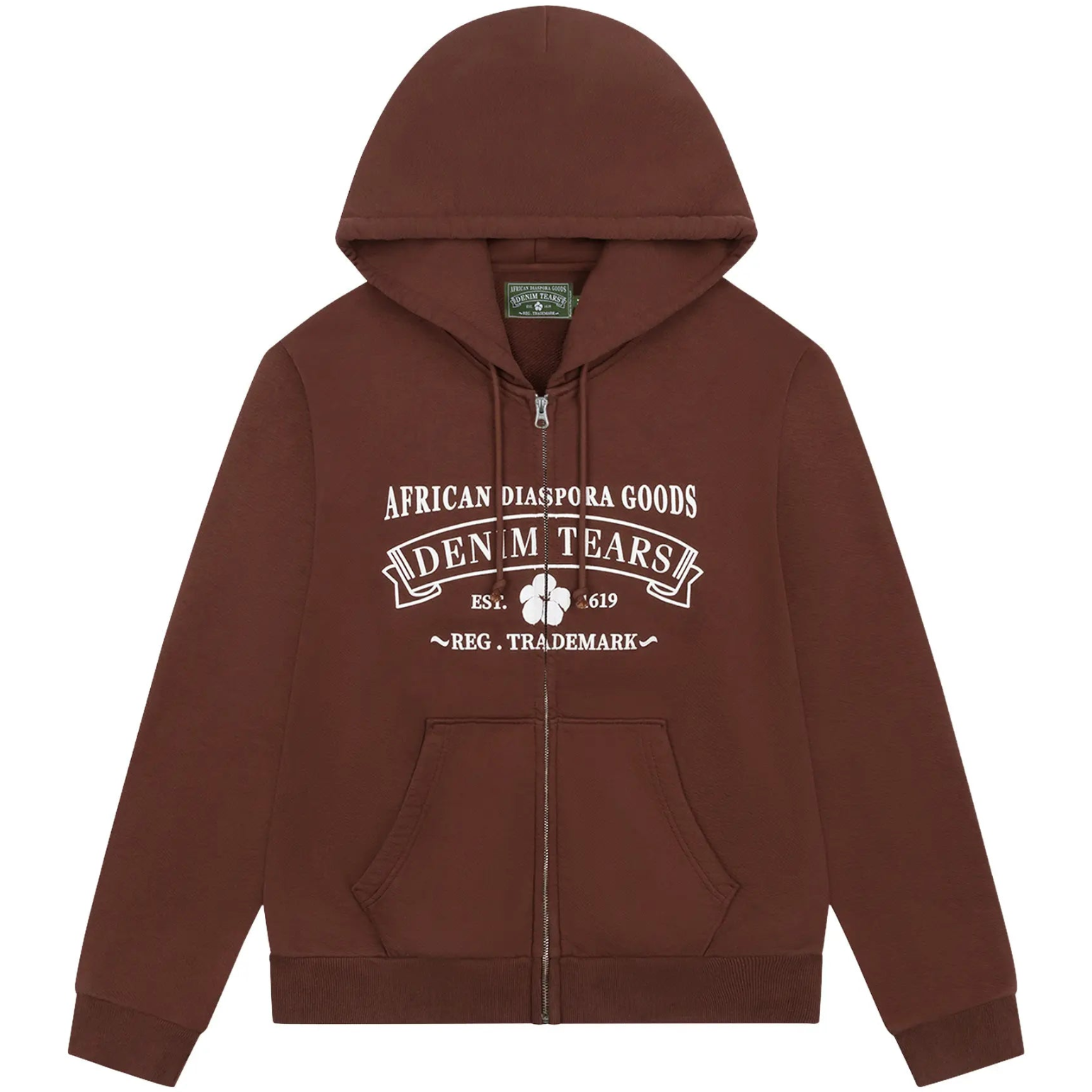 Denim Tears ADG Zip Hoodie 'Brown'