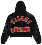Vale Forever Pluto Clustured Portugal Zip Up Hoodie "Black"