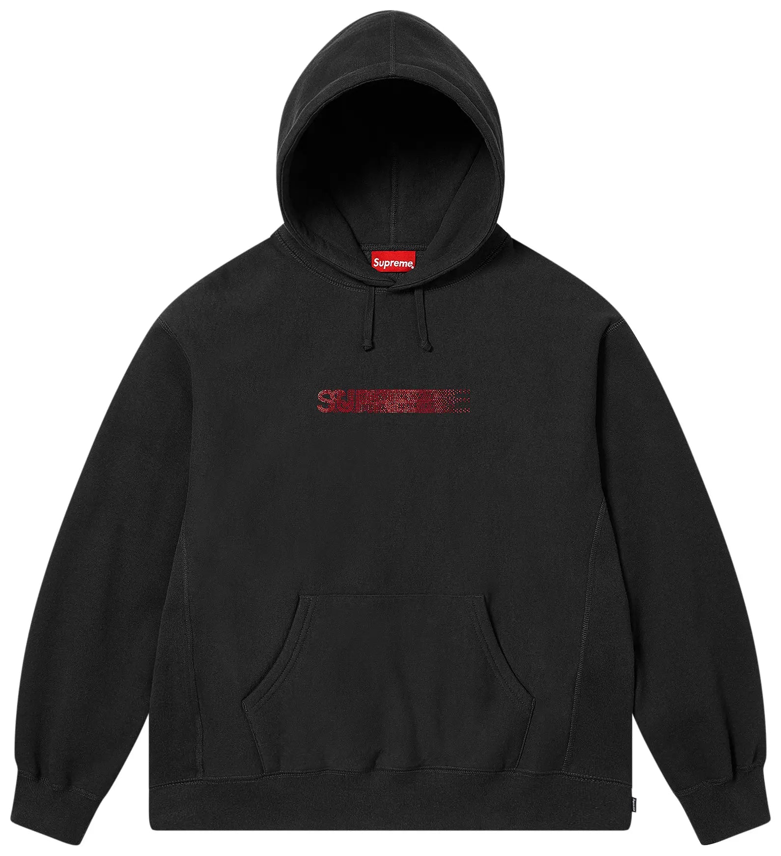 Supreme Swarovski Motion Logo Hooded Sweatshirt 'Black'