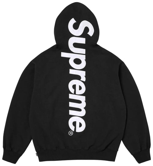Supreme Satin Appliqué Hooded Sweatshirt 'Black' – BUYANDSELL