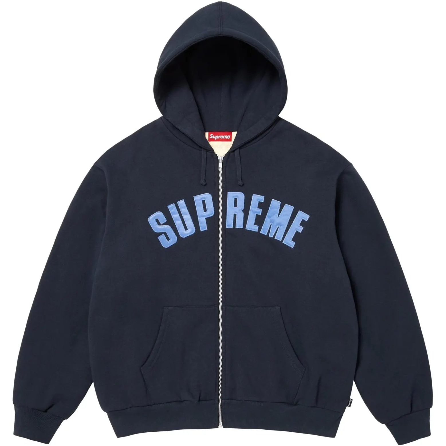Supreme Arc Thermal Lined Zip Up Hooded Sweatshirt 'Navy'