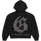 Godspeed Studded OG Logo Zip Up Hoodie 'Black Wash'