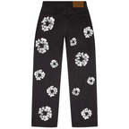 Denim Tears Baggy Cotton Wreath Denim Pant 'Black'
