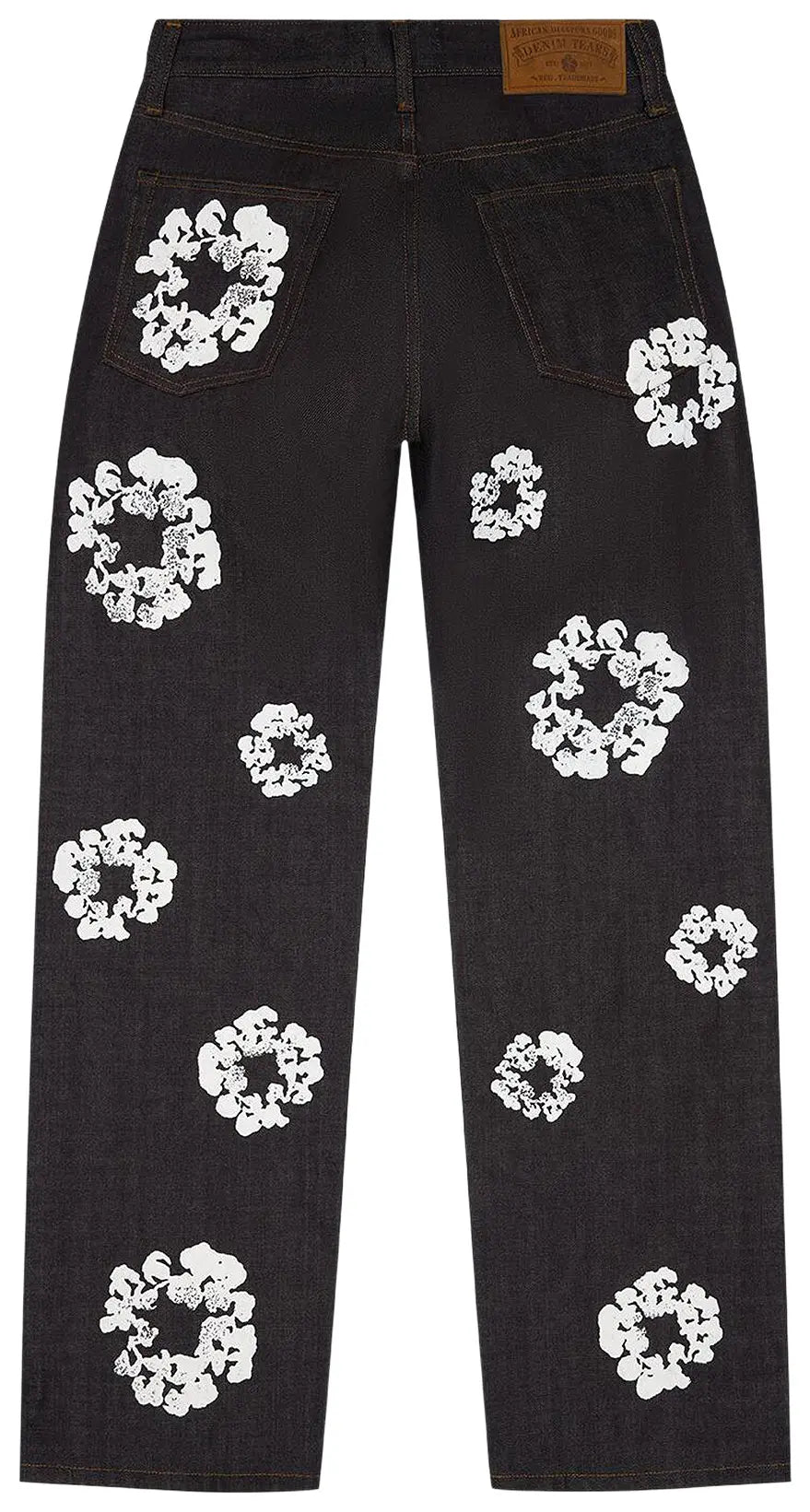 Denim Tears Baggy Cotton Wreath Denim Pant 'Black'