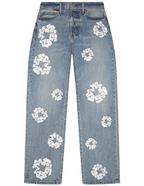 Denim Tears Baggy Cotton Wreath Denim Pant 'Light Wash'