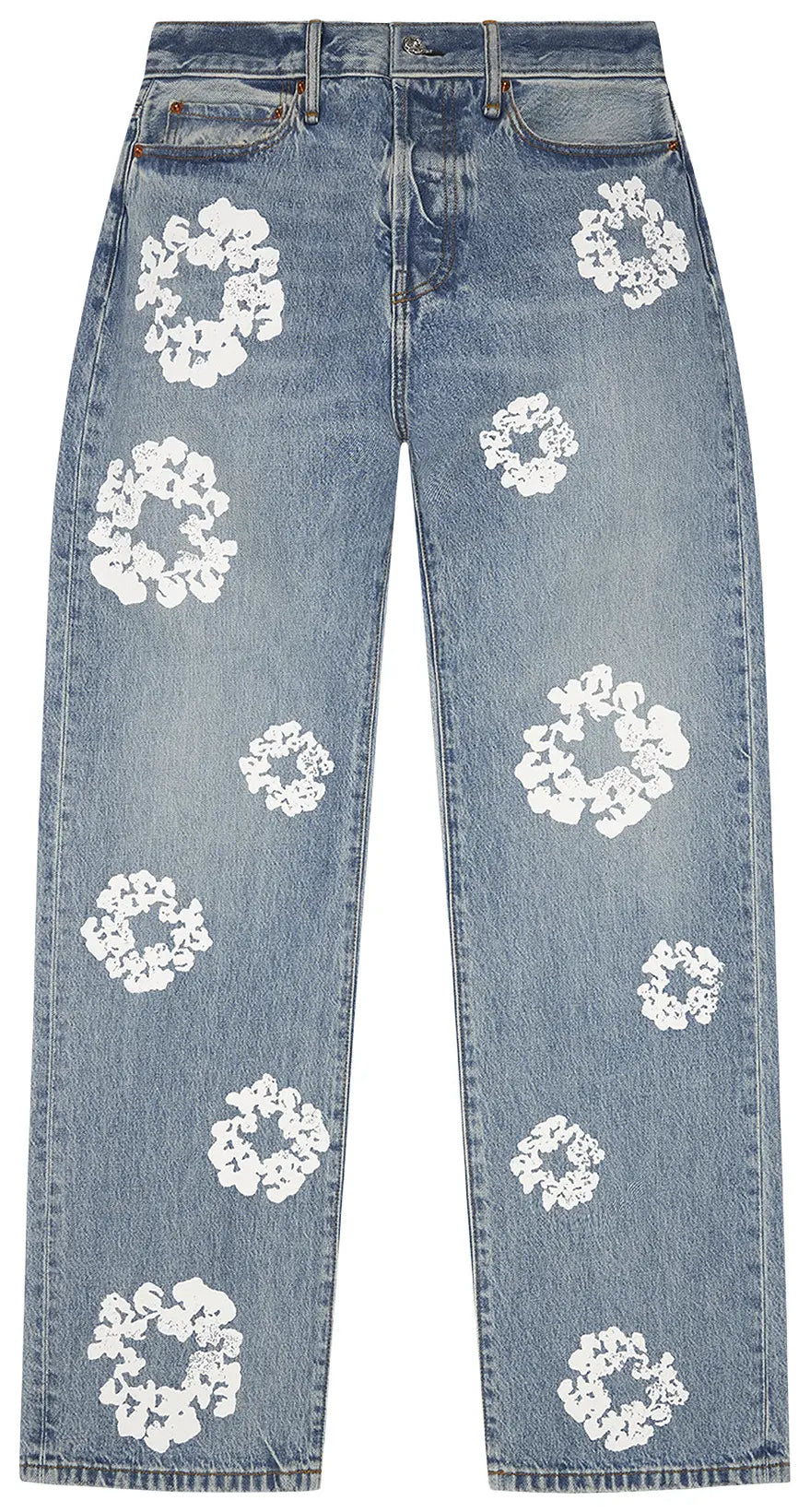 Denim Tears Baggy Cotton Wreath Denim Pant 'Light Wash'