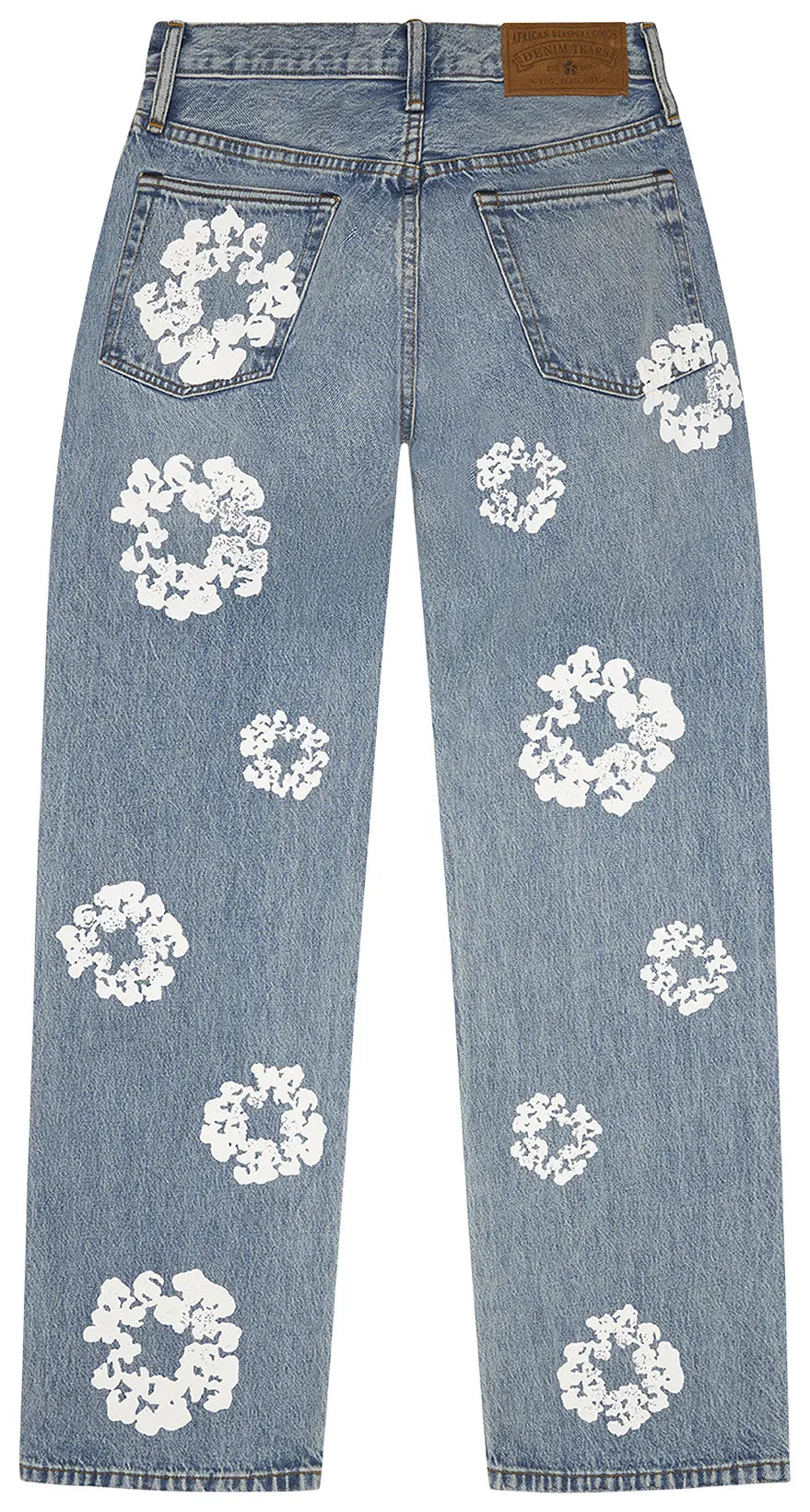 Denim Tears Baggy Cotton Wreath Denim Pant 'Light Wash'