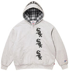 Supreme x Chicago White Sox Zip Up Hooded Sweatshirt 'Ash Grey'