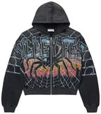 Vale Forever Widow Big Zip Up Hoodie 'Black'