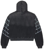 Vale Forever Widow Big Zip Up Hoodie 'Black'