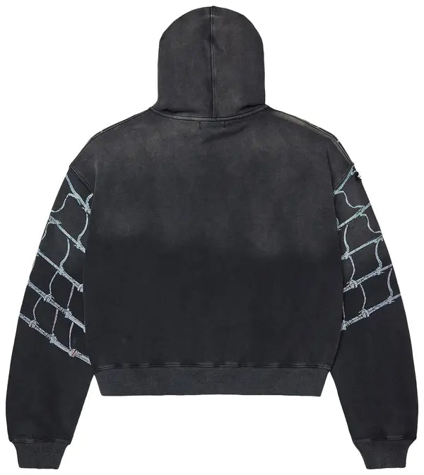 Vale Forever Widow Big Zip Up Hoodie 'Black'