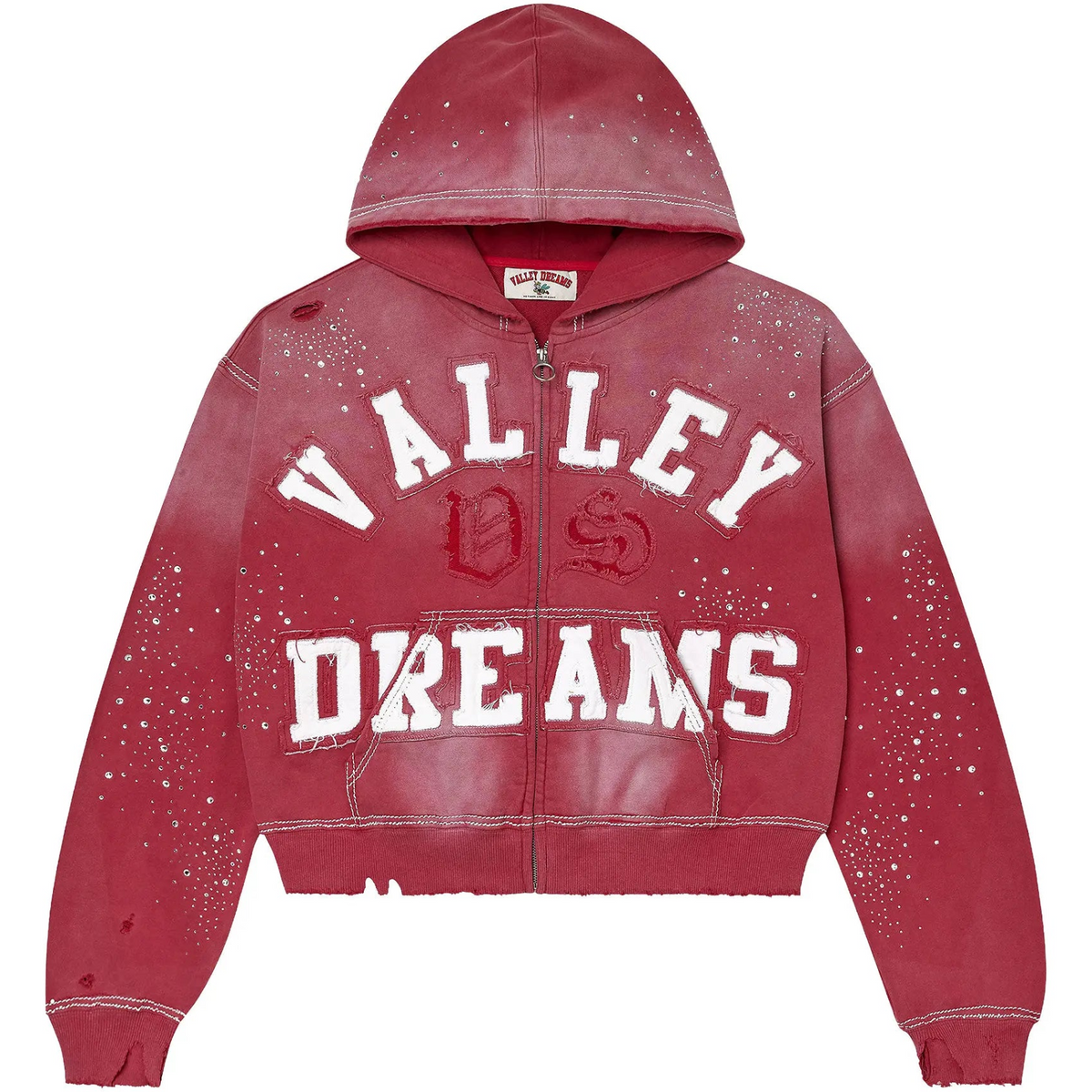 Vale Forever Classico Zip Up Hoodie 'Ruby'