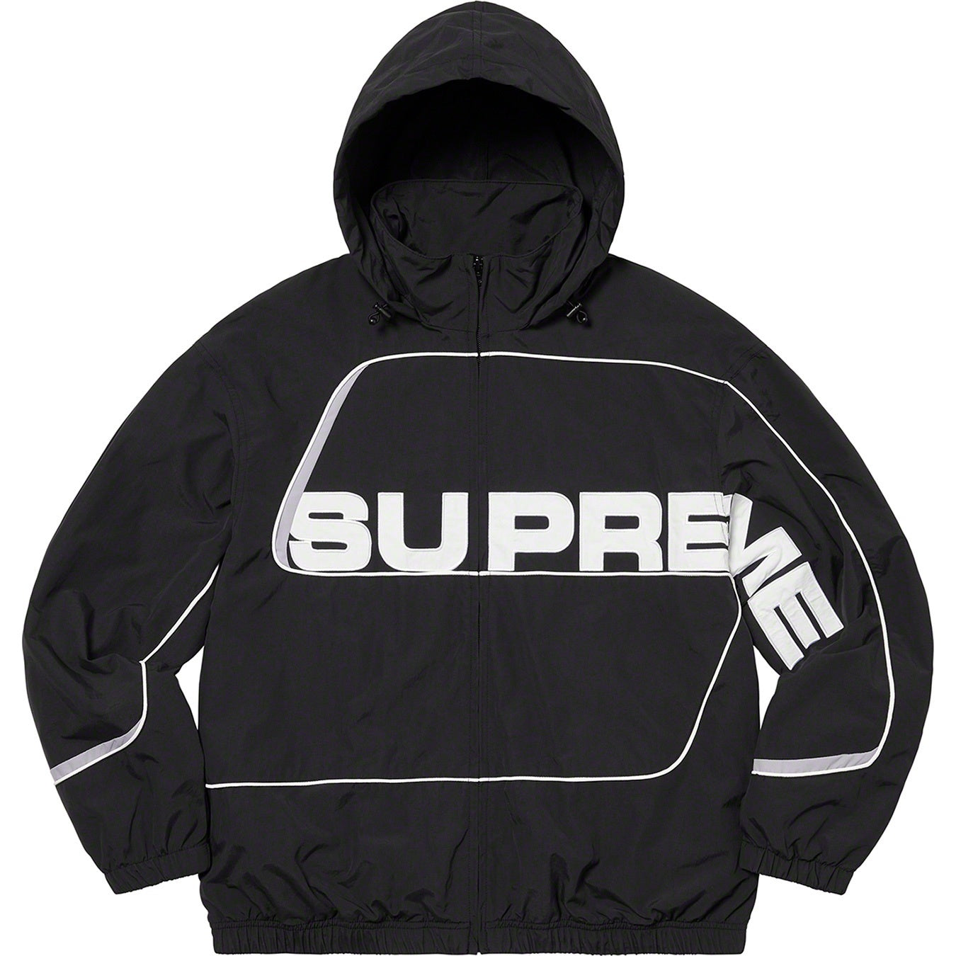 Supreme S Paneled Track Jacket 'Black'