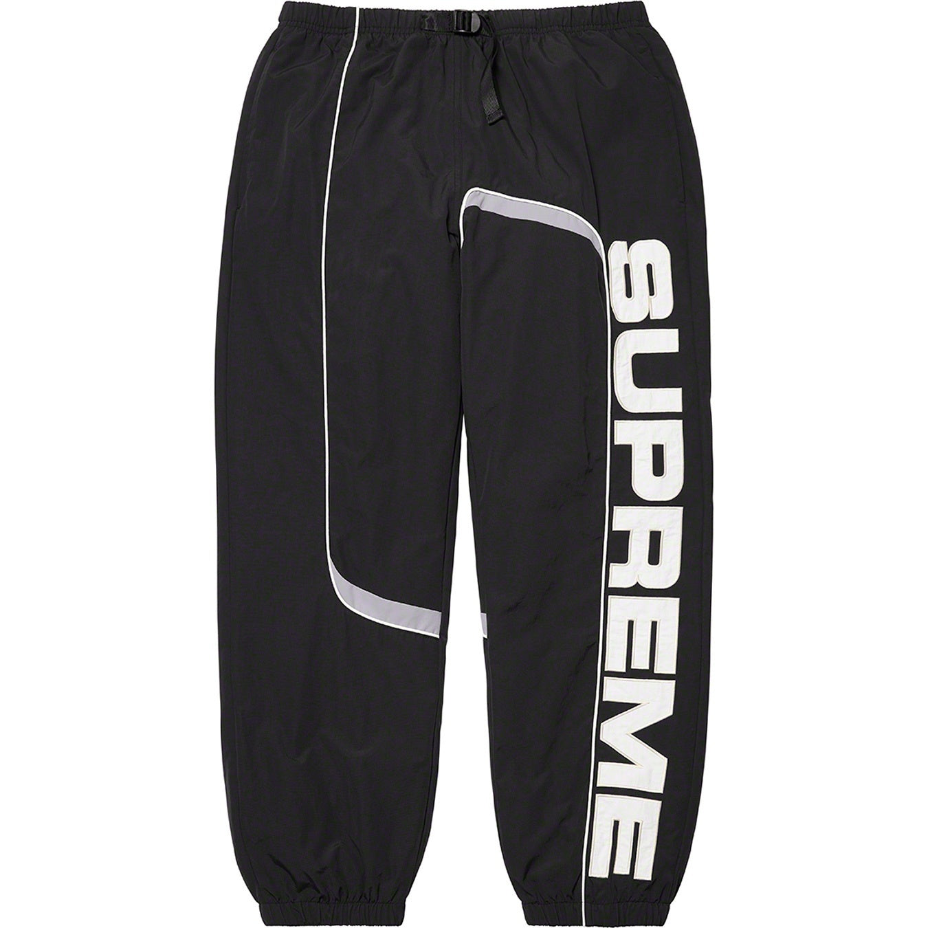 Supreme S Paneled Belted Track Pant 'Black'