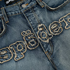 SP5DER DENIM WORK PANT LIGHT BLUE WASH SS25 JEAN