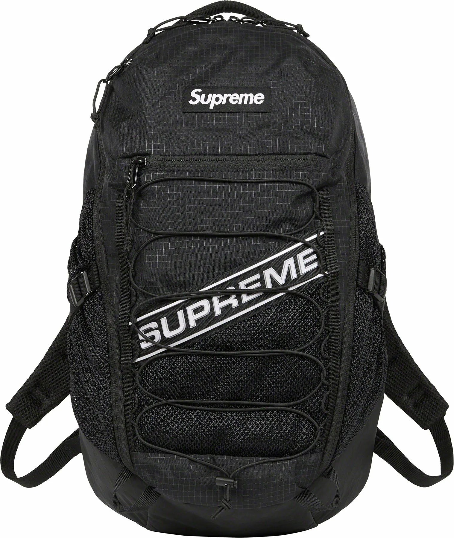 SUPREME LOGO BACKPACK BLACK FW23 MOCHILA NEGRA