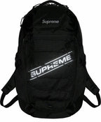 SUPREME LOGO BACKPACK BLACK FW23 MOCHILA NEGRA