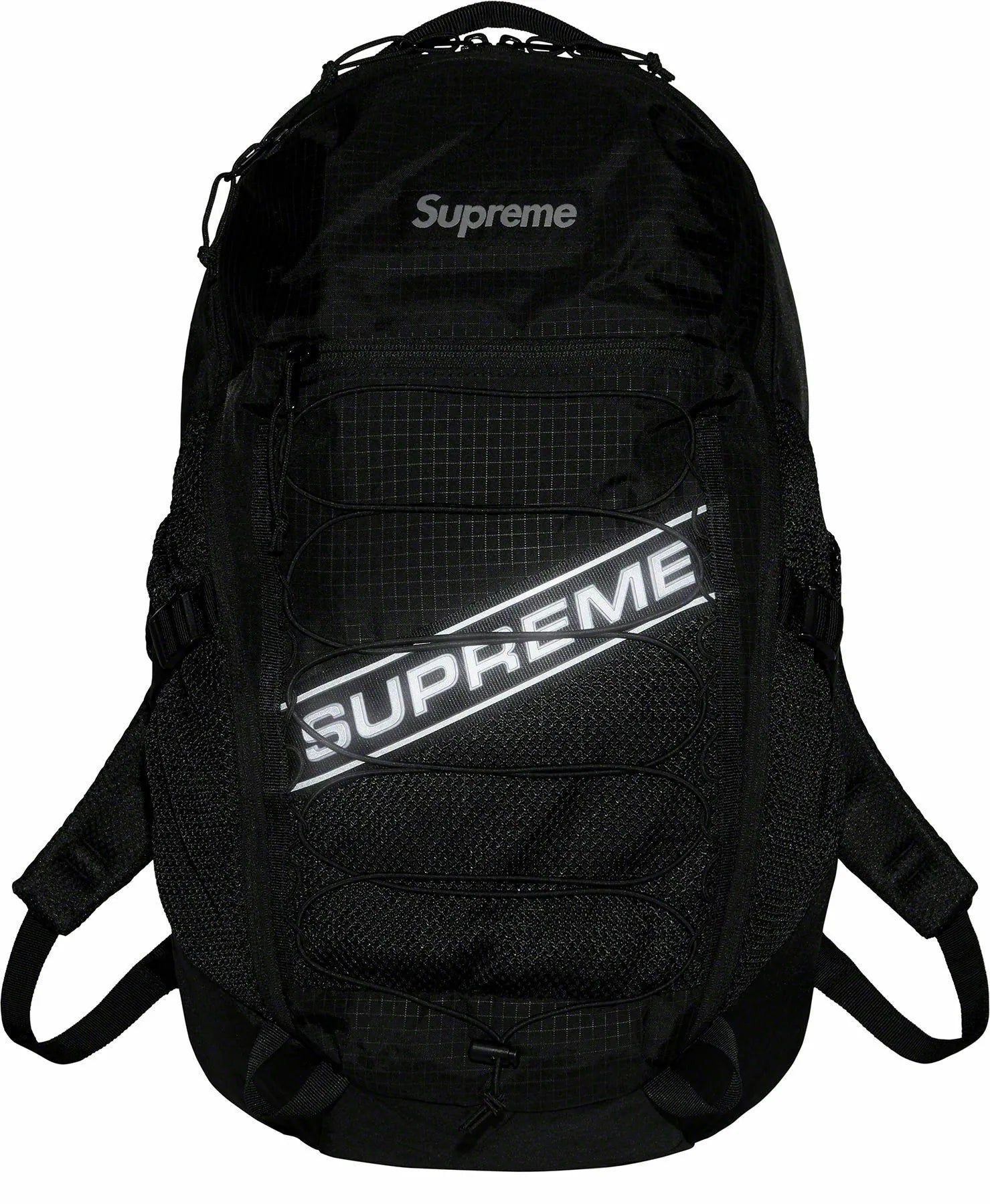 SUPREME LOGO BACKPACK BLACK FW23 MOCHILA NEGRA